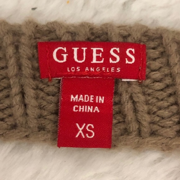 Womens Tan GUESS Sweater. Size XS. Single Mom Breast Cancer Fundraiser. - Picture 6 of 8